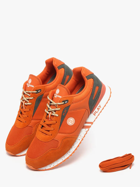 Sneakers Chamonix Serge blanco Orange men CHA1914P other view 2