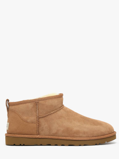Leather Classic Ultra Mini Boots Ugg Brown men 1137391