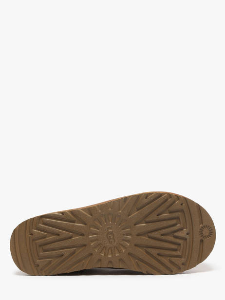 Chaussons En Cuir Ugg Marron women 1174470 vue secondaire 5