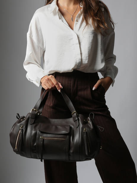 Shoulder Bag Icone Leather Gerard darel Brown icone DCS30410 other view 1