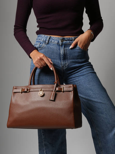 Shoulder Bag American Icon Leather Tommy hilfiger Brown american icon AW17925 other view 1