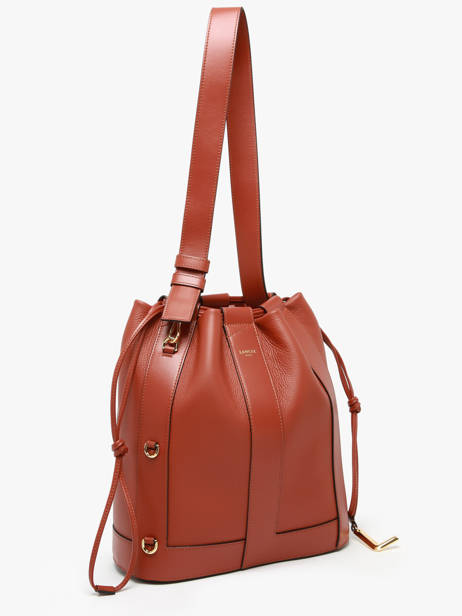 Shoulder Bag Elles Leather Lancel Red elles A13980 other view 2