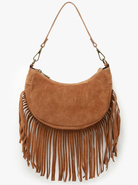 Shoulder Bag Velvet Milano Brown velvet VE25064 other view 1