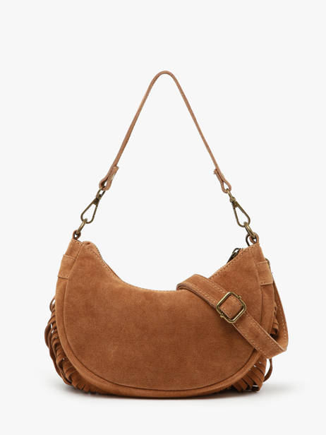 Shoulder Bag Velvet Milano Brown velvet VE25064 other view 3