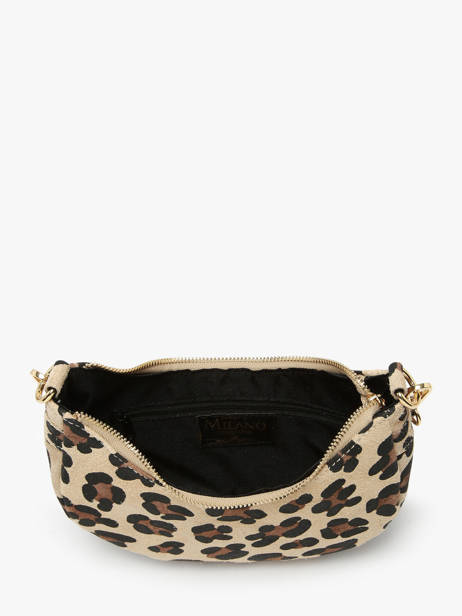 Shoulder Bag Velvet Leopardo Milano Beige velvet leopardo VL25064 other view 2