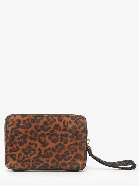 Wallet Leather Paul marius Black leopard ALICELEO other view 2