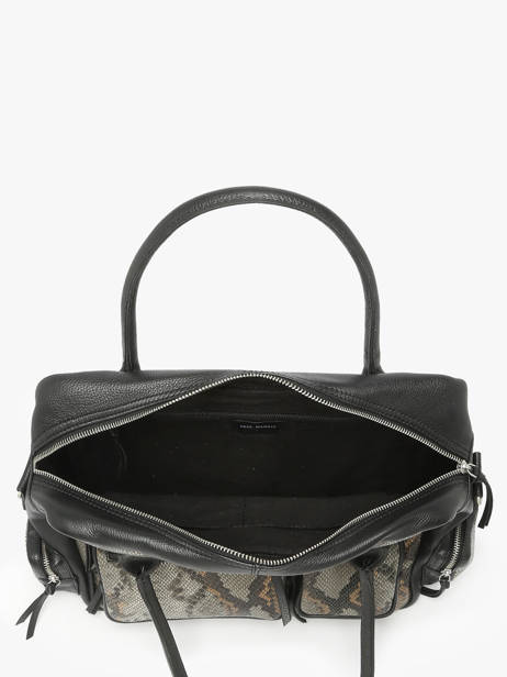 Handbag Python Leather Paul marius Black python DANDP90S other view 2