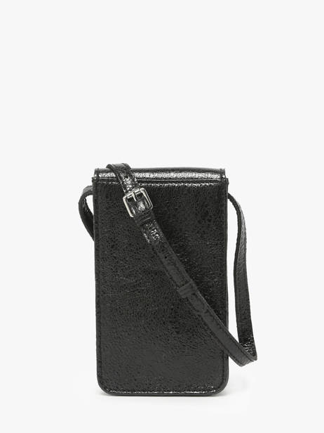 Leather Phone Bag Eclipse Paul marius Black eclipse TELEPECL other view 3