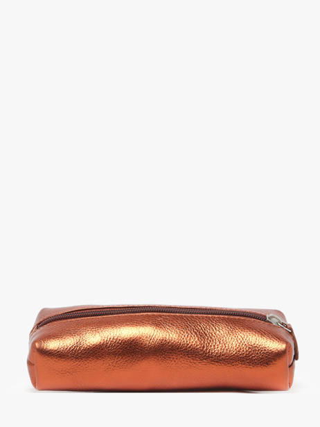 Leather Ginger Pencil Case Paul marius Brown ginger PLUMIGIN other view 2