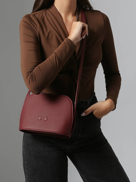 Leather Lilou Crossbody Bag Nathan baume Violet egee 2 other view 1