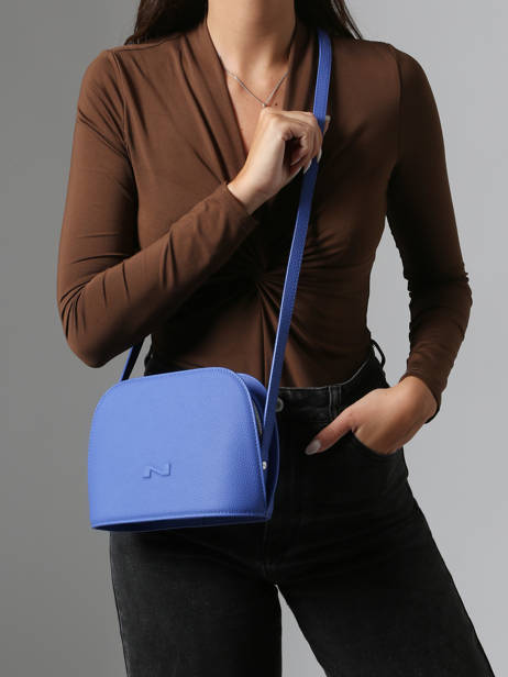 Leather Lilou Crossbody Bag Nathan baume Blue egee 2 other view 1