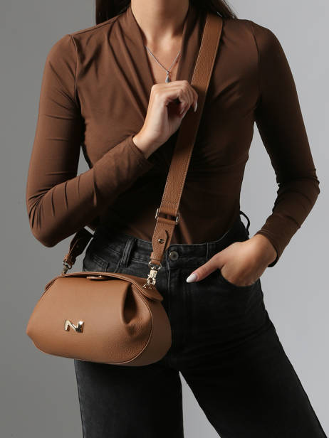 Crossbody Bag Nymphea Leather Nathan baume Brown nymphea 2 other view 1