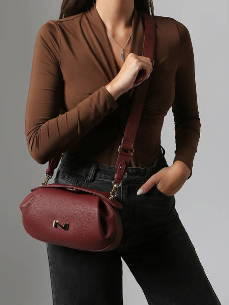 Crossbody Bag Nymphea Leather Nathan baume Violet nymphea 2 other view 1