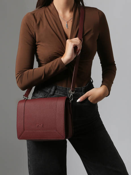 Leather Rotterdam Crossbody Bag Nathan baume Violet mondrian 3 other view 1