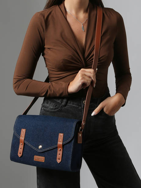 Shoulder Bag Denim Brut Paul marius Blue denim brut INDISDEB other view 1