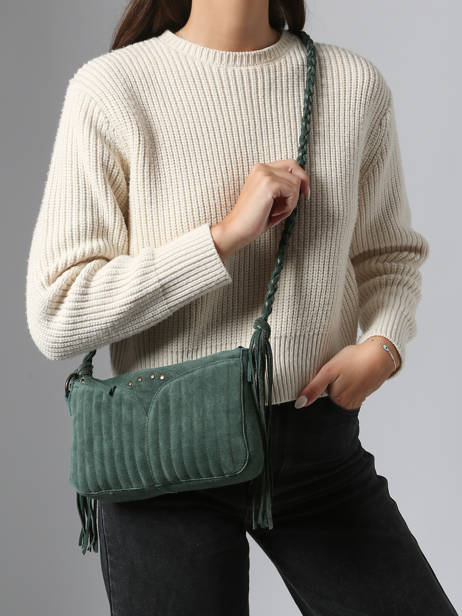 Shoulder Bag Jane Leather Pieces Green jane 17160059 other view 1