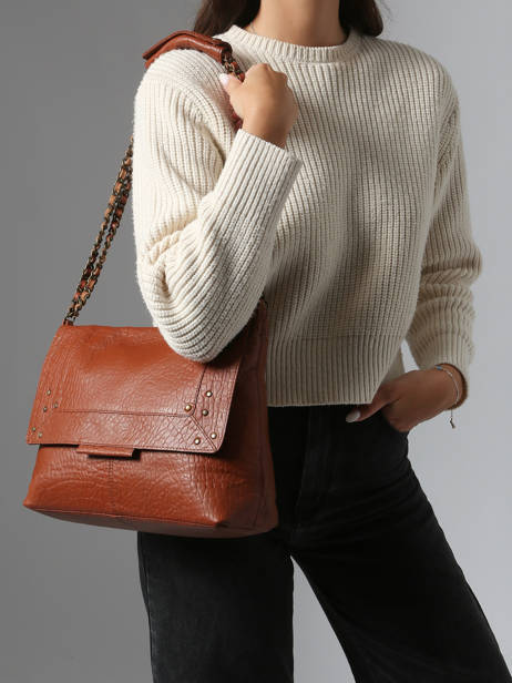 Sac Porté épaule Felizia Cuir Pieces Marron felizia 17122472 vue secondaire 1
