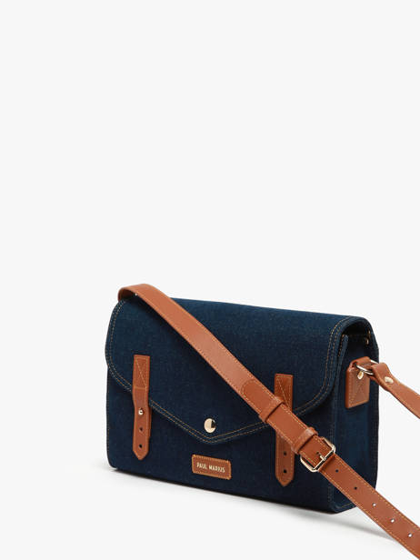 Shoulder Bag Denim Brut Paul marius Blue denim brut INDISDEB other view 2