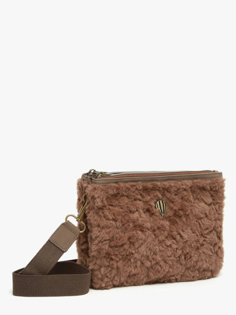 Shoulder Bag Doudou Le voyage en panier Brown doudou AHP253 other view 1