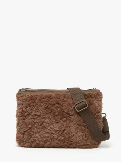 Shoulder Bag Doudou Le voyage en panier Brown doudou AHP253 other view 3