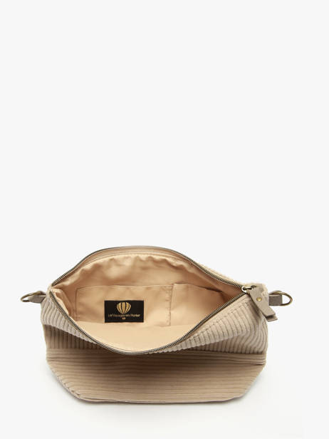 Shoulder Bag Velours Le voyage en panier Beige velours AHP239 other view 2