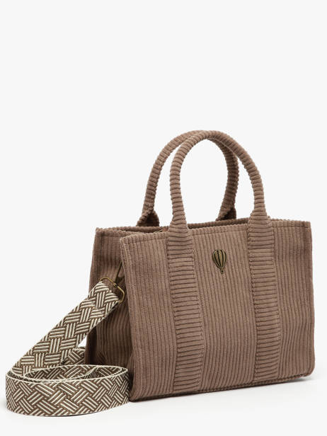 Shoulder Bag Velours Le voyage en panier Brown velours AHP242 other view 2