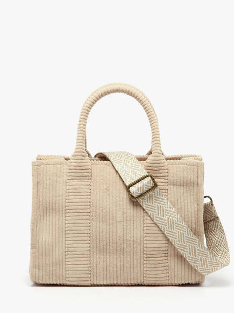 Shoulder Bag Velours Le voyage en panier Beige velours AHP242 other view 3