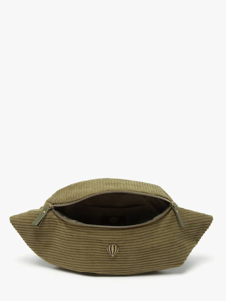 Belt Bag Le voyage en panier Green velours AHP244 other view 2