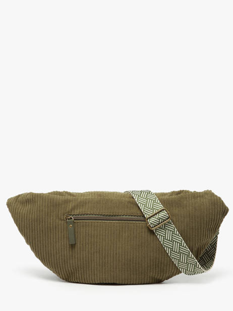 Belt Bag Le voyage en panier Green velours AHP244 other view 3