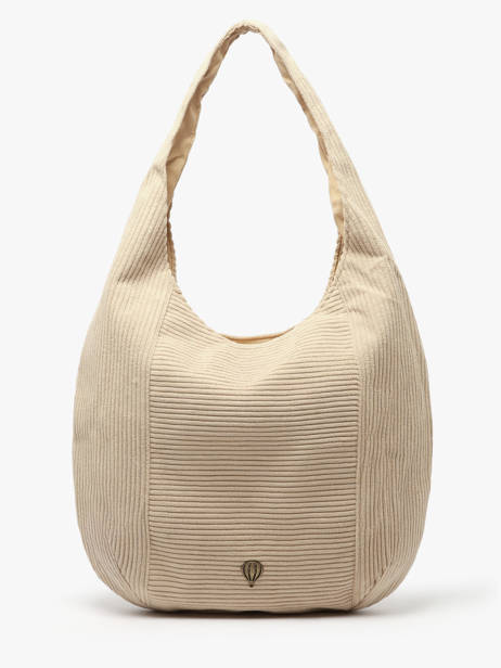Shoulder Bag Velours Le voyage en panier Beige velours AHP243