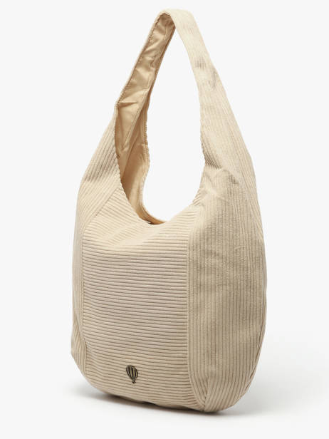 Shoulder Bag Velours Le voyage en panier Beige velours AHP243 other view 1