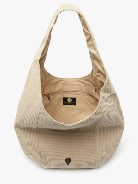 Shoulder Bag Velours Le voyage en panier Beige velours AHP243 other view 2
