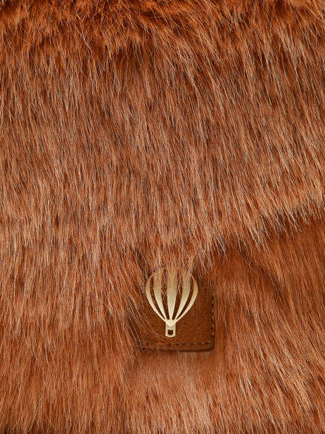 Shoulder Bag Doudou Fur Le voyage en panier Brown doudou AHP261 other view 2