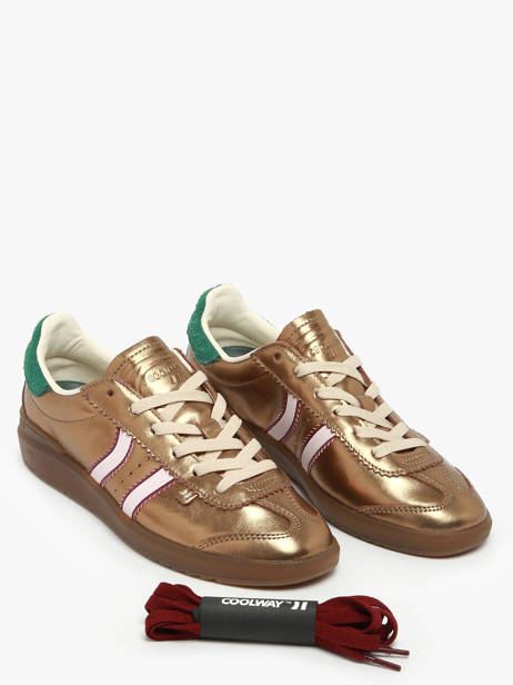 Sneakers In Leather Coolway Gold women 7693294 other view 2