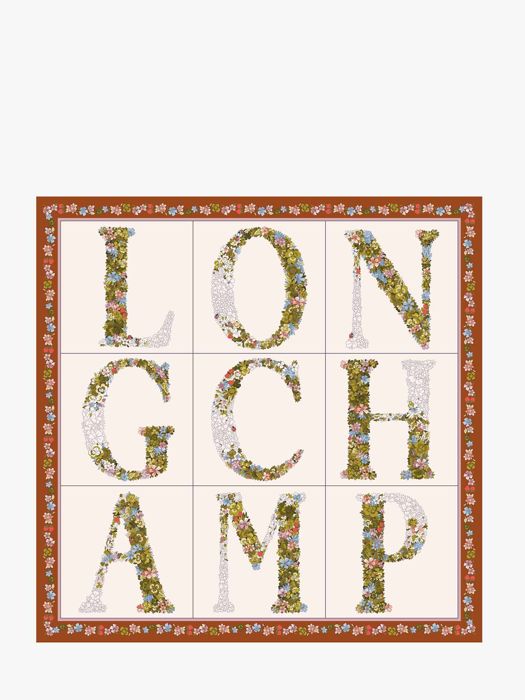 Longchamp Soie gots Scarves Orange