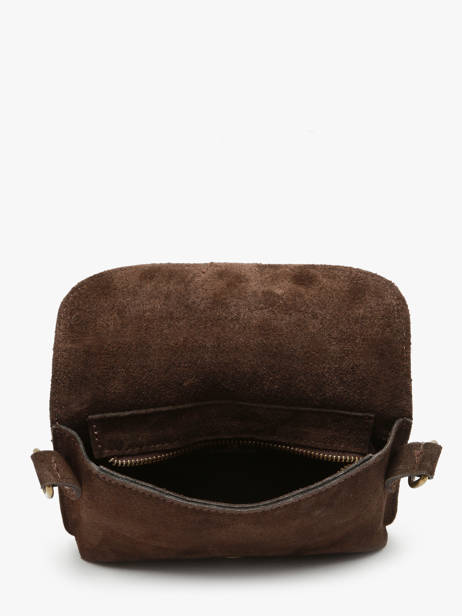 Crossbody Bag Velvet Milano Brown velvet VE260612 other view 2
