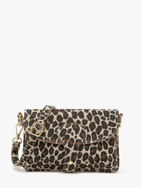 Crossbody Bag Velvet Leopardo Milano Beige velvet leopardo VL260612