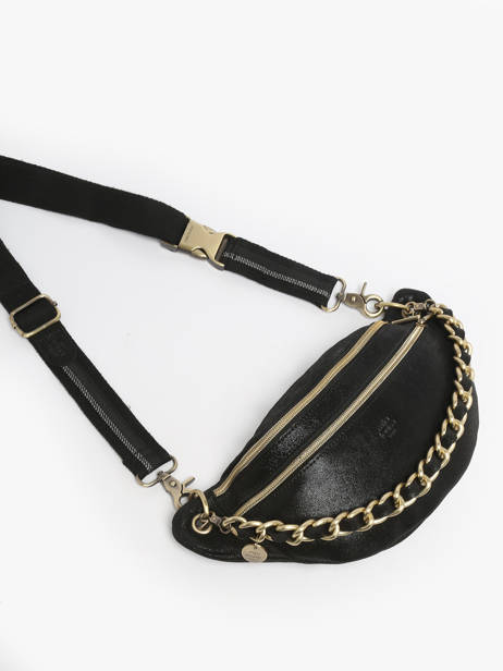 Sac Banane Mila louise Noir vintage 23689X vue secondaire 2