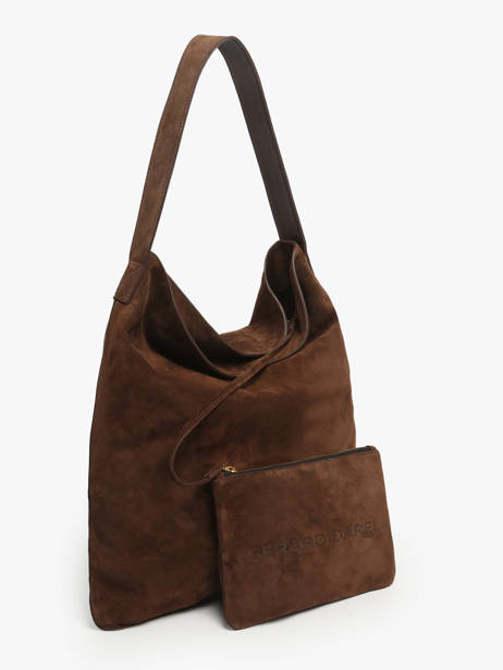 Shoulder Bag Folk Lady Leather Gerard darel Brown folk lady DCS91407 other view 1