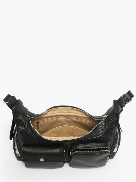 Shoulder Bag Soft Caramella Leather Lancaster Black soft caramella 7 other view 2