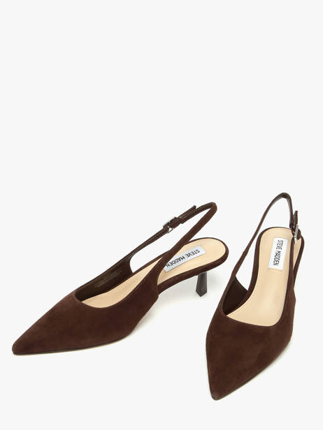 Stiletto Heel Pumps In Leather Steve madden Brown accessoires 11003902 other view 1