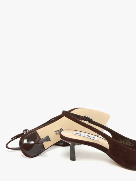 Stiletto Heel Pumps In Leather Steve madden Brown accessoires 11003902 other view 2