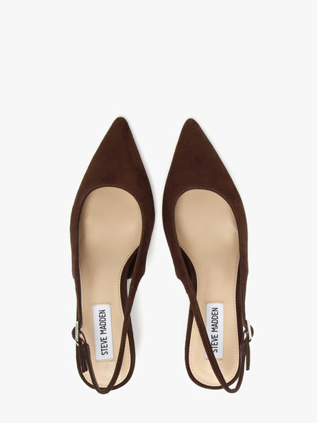 Stiletto Heel Pumps In Leather Steve madden Brown accessoires 11003902 other view 3