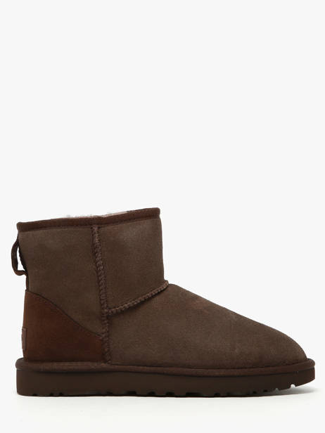 Boots Classic Mini Ii En Cuir Ugg Marron women 1016222