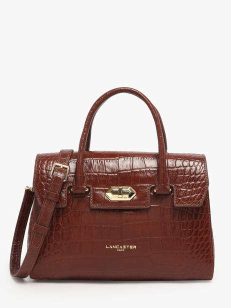 Satchel Exo Leather Lancaster Brown exo 107