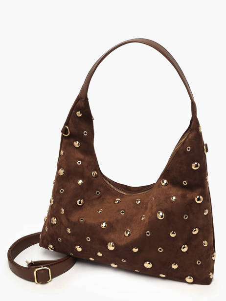 Sac Porté épaule Stud David jones Marron stud CM7869 vue secondaire 1