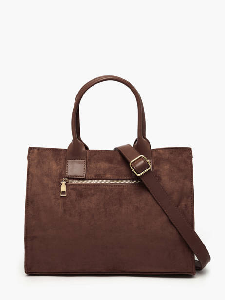 A4 Size Satchel Stud David jones Brown stud CM7868 other view 3
