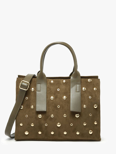 A4 Size Satchel Stud David jones Green stud CM7868