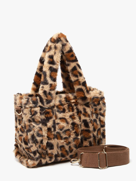 Satchel Fur David jones Beige fur CM7879 other view 1