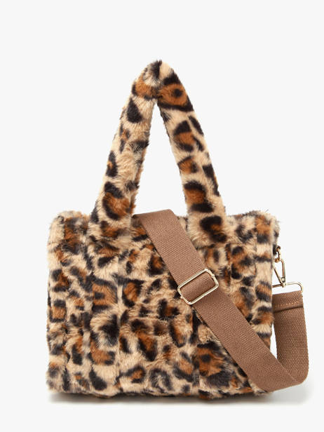 Satchel Fur David jones Beige fur CM7879 other view 3